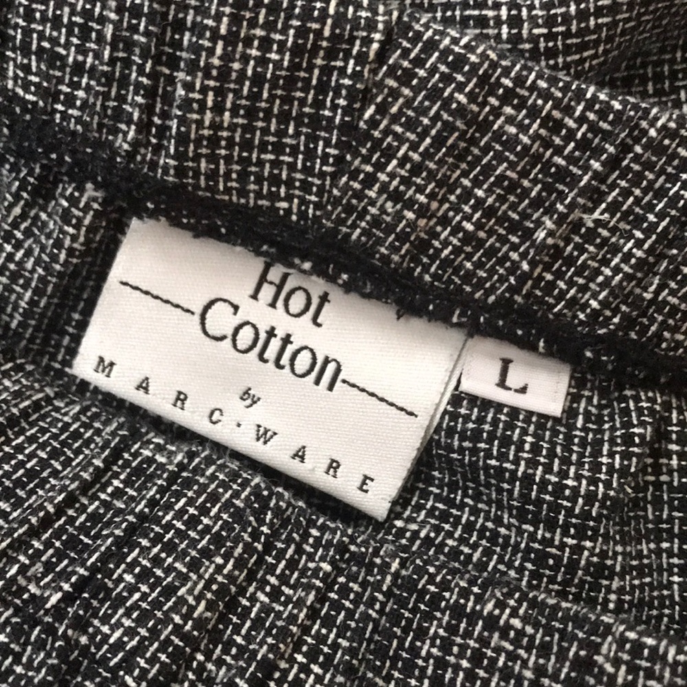 Hot Cotton Marc Ware Wide Leg Pants sz L - Picture 2 of 7